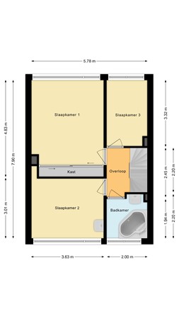 Floorplan - Heemraadslaan 18, 2411 SW Bodegraven